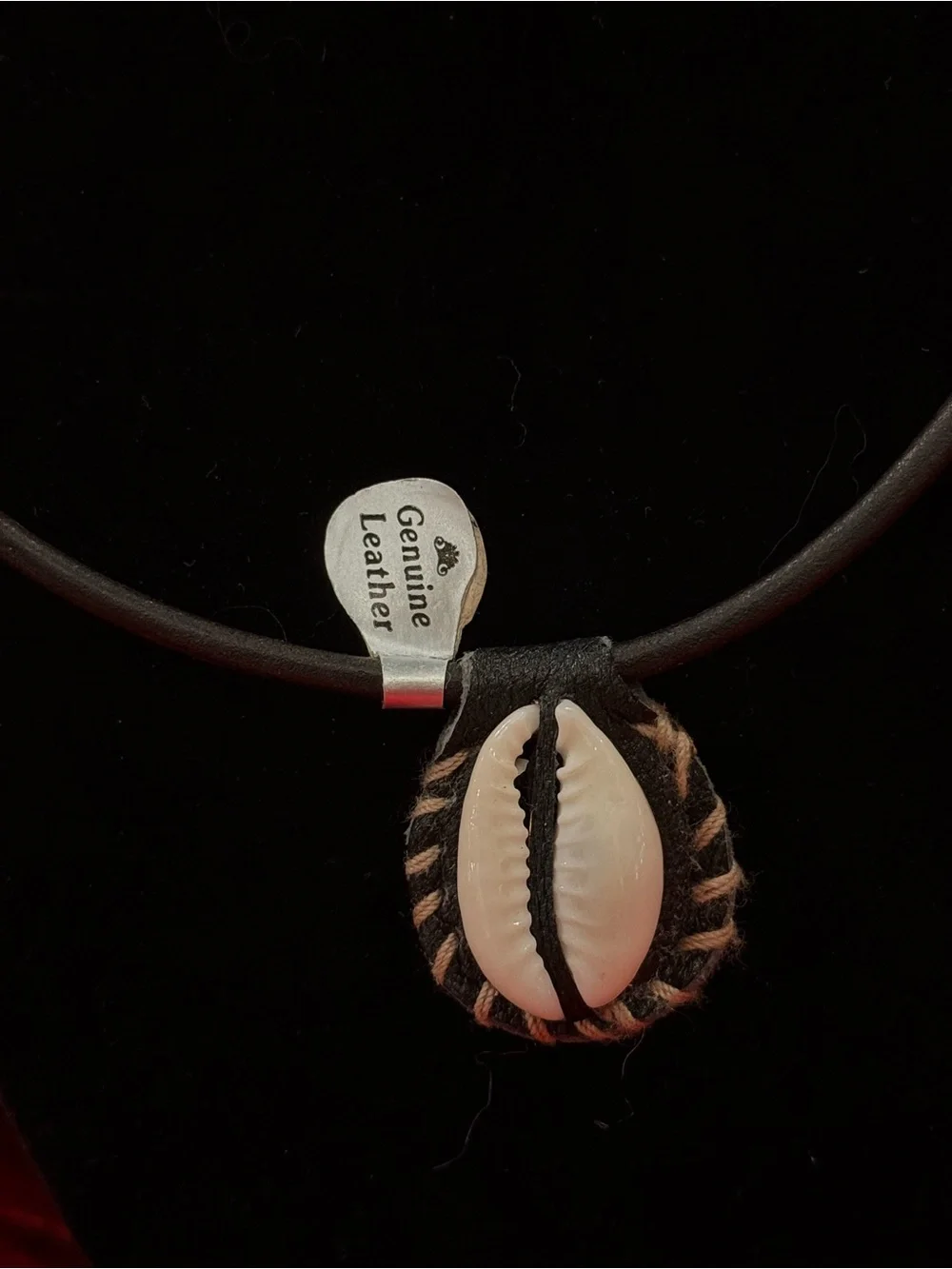 Boho Genuine Leather Cowrie Shell Surfer Choker Necklace